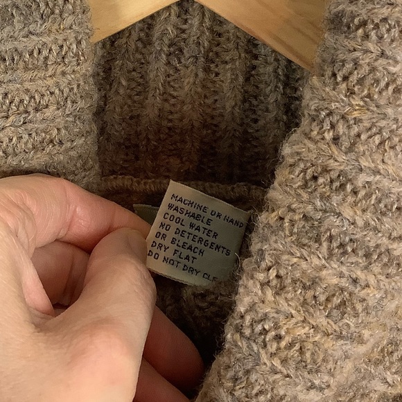 Vintage RBK Turtleneck Fair Isle Pullover Dark Academia Chunky Knit Sweater - Picture 7 of 9